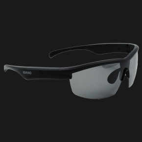 KIVANO 01: Sportovní hudební brýle s černým tělem a černými skly