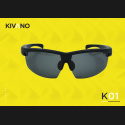 KIVANO 01: Sportovní hudební brýle s černým tělem a černými skly
