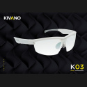 KIVANO 03: Sportovní hudební brýle s bílým tělem a fotochromatickými skly